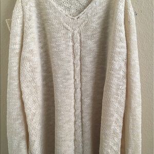 She & Sky Cold Shoulder Sweater